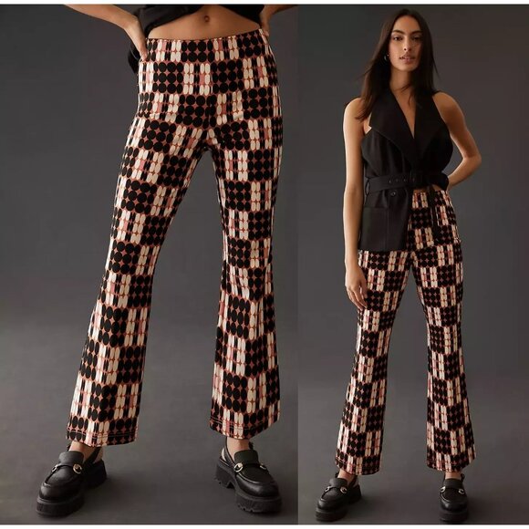 Anthropologie Pants - Anthropologie Maeve Size XL The Margot Kick Flare Cropped Pants